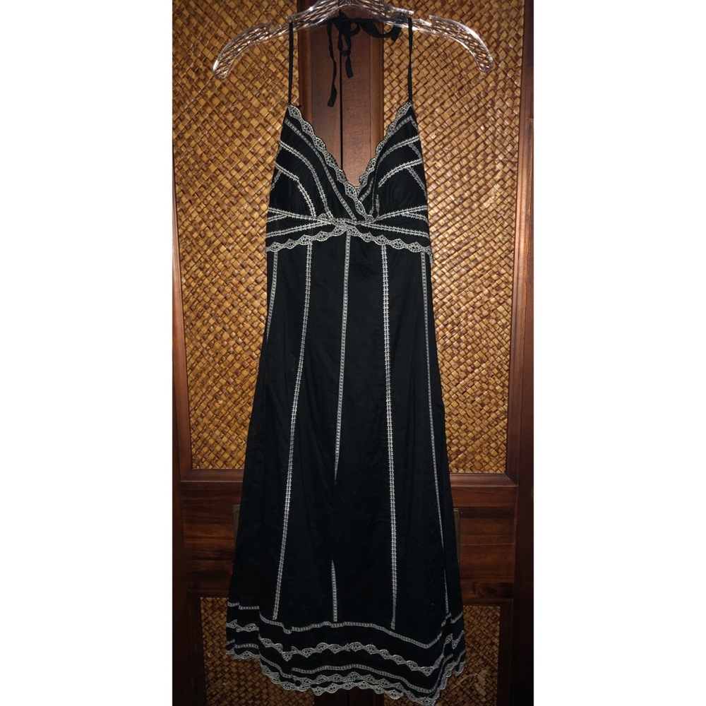 White House black market halter dress